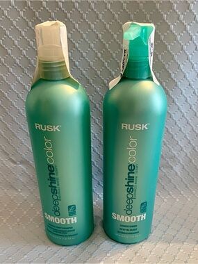 Rusk Deepshine Color Smooth Shampoo Conditioner 25 oz each